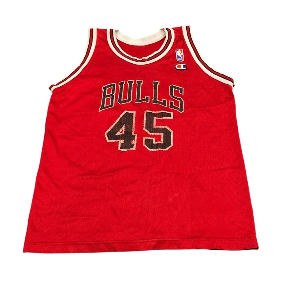 Champion Jersey Mens 40 Red Michael Jordan Chicago Bulls #45 NBA Vintage 90s